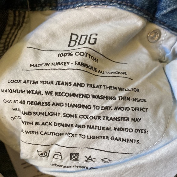 Urban Outfitters BDG Puddle Patchwork Jean Size 24 #299 - Picture 14 of 15